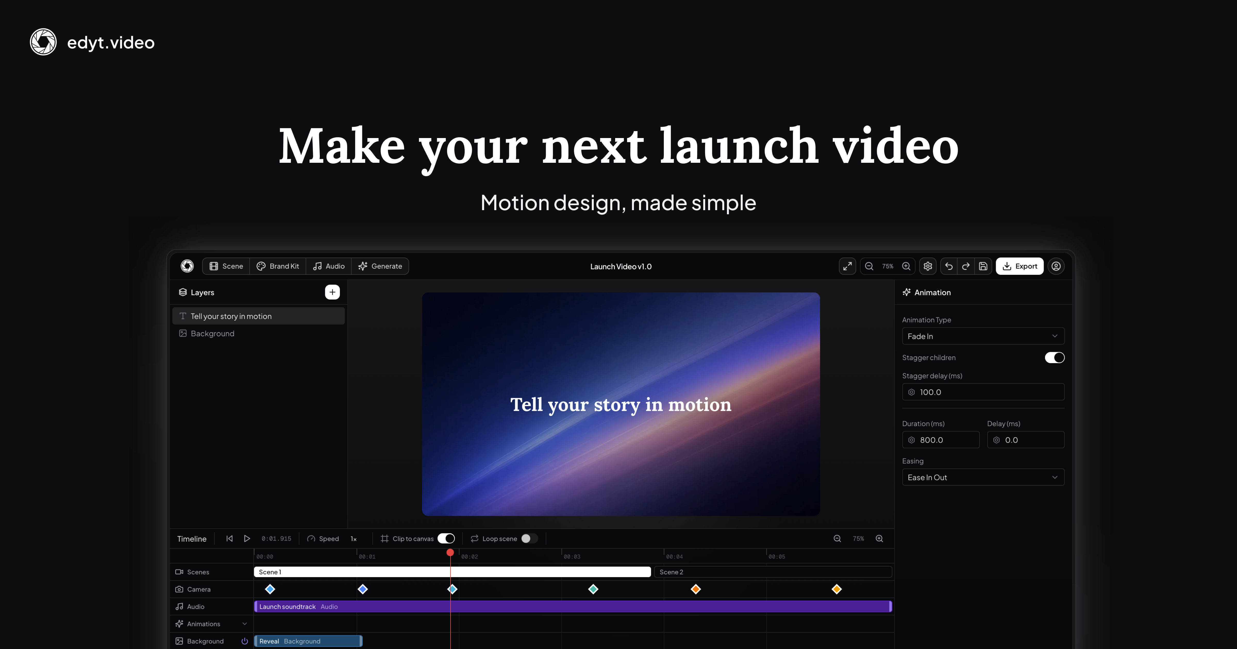 edyt.video | Motion Design Video Editor